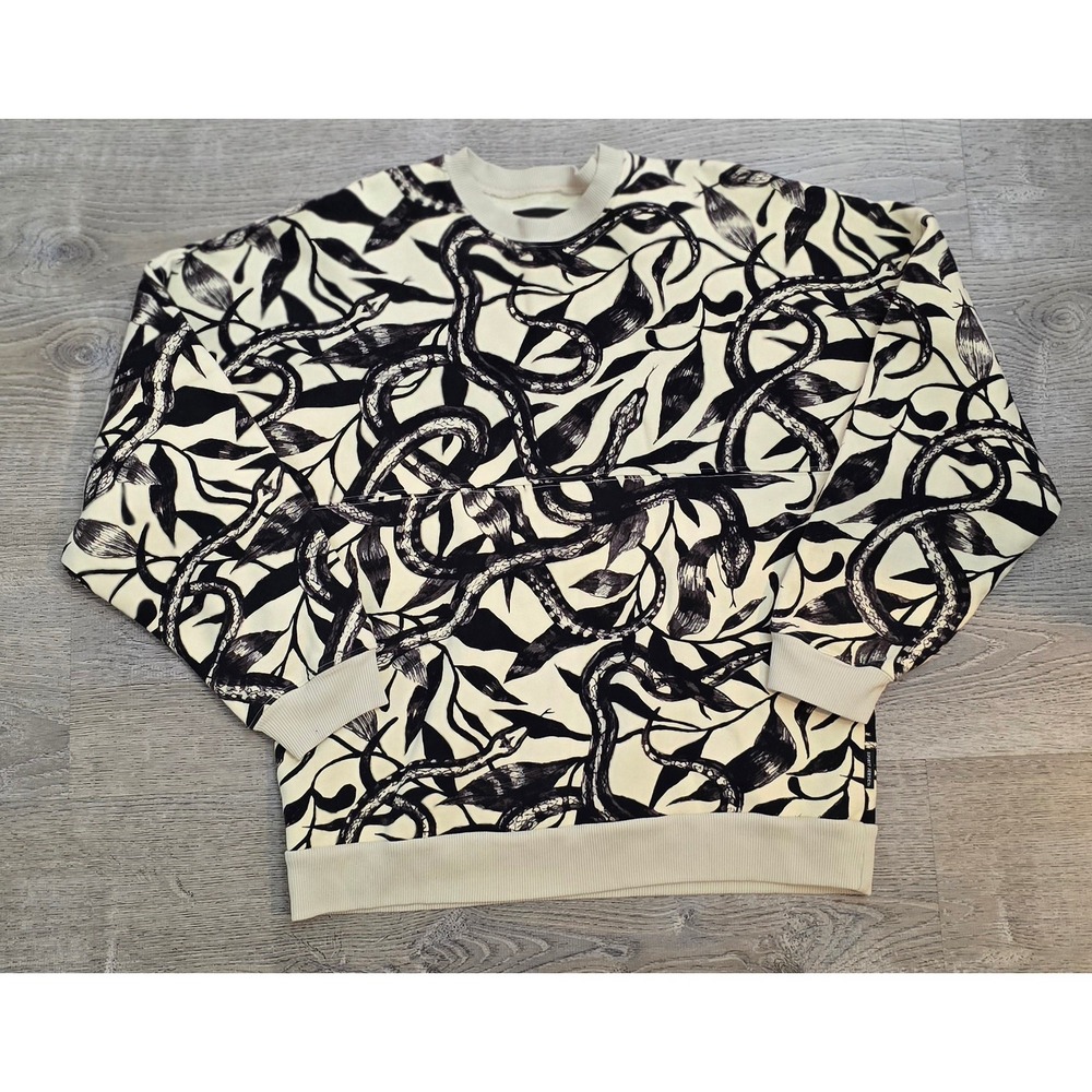 Spirit Jersey Snake Print Sweatshirt Womens Size Medium